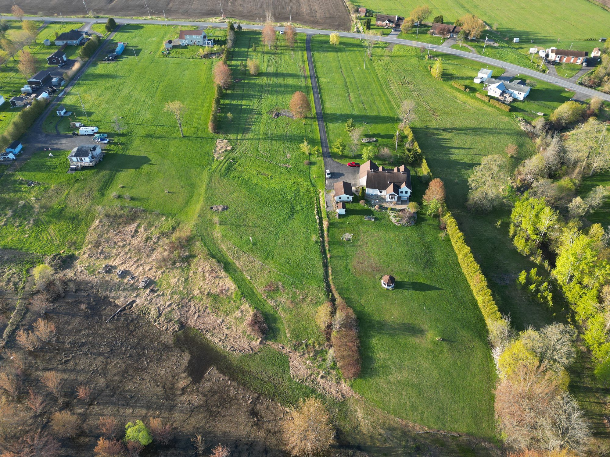 Aerial of the Wendover Estate site on the Ottawa River